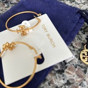 Tory Burch Gold Hoop Earrings